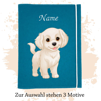 Dokumentenhülle für die Hunderasse Golden Retriever creme